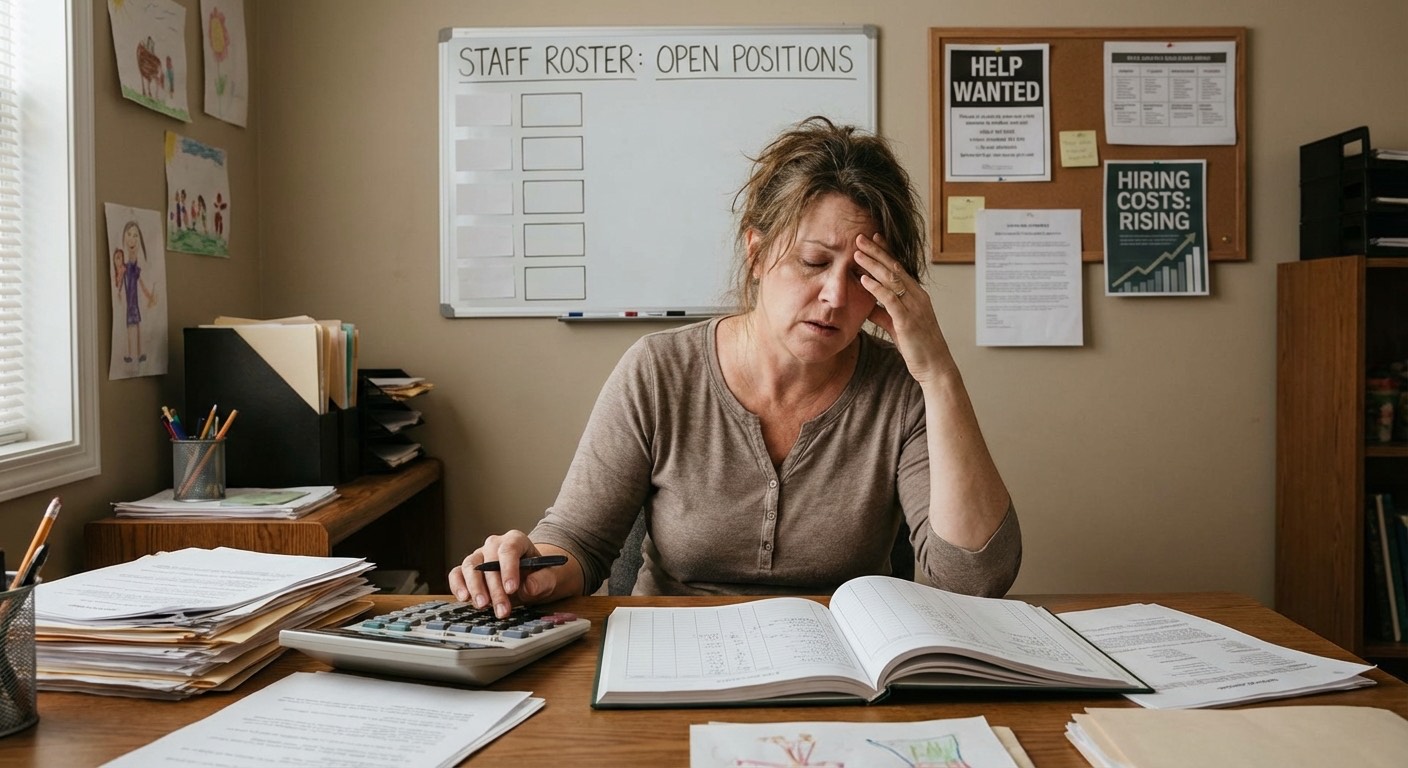 Calculator showing direct and hidden costs of childcare teacher turnover